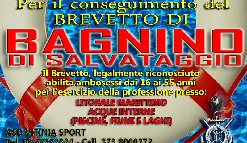 Corso per Bagnino di Salvataggio