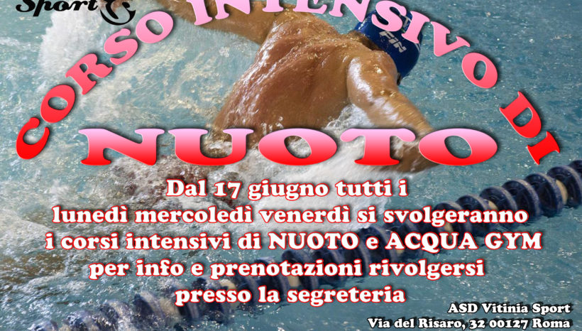 Corsi Intensivi di Nuoto